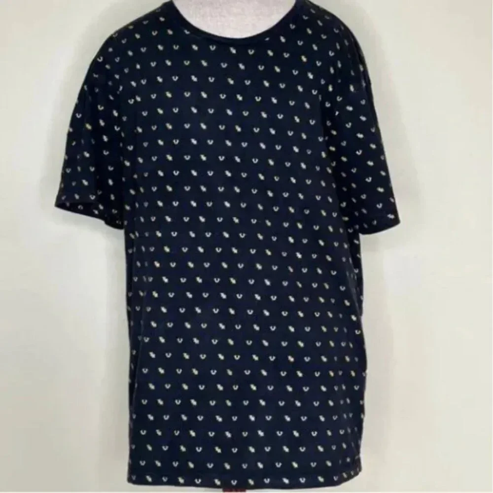 True Religion Men's All Over Monogram Tee Size Large